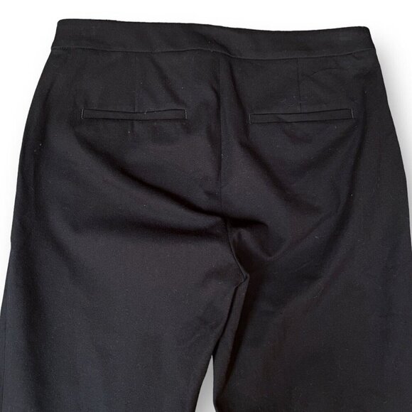 Banana Republic Womens Sloan Sailor Pant Sz 8 Black Slim Ankle Fit Gold Buttons - Picture 8 of 8